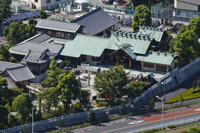 神社空撮の写真