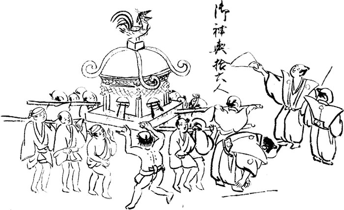 秋祭り巻物の写真