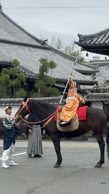 柏原八幡宮の流鏑馬奉納