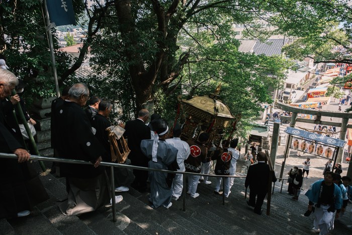秋季例大祭の神輿渡御