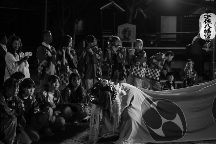 秋季例大祭の獅子舞