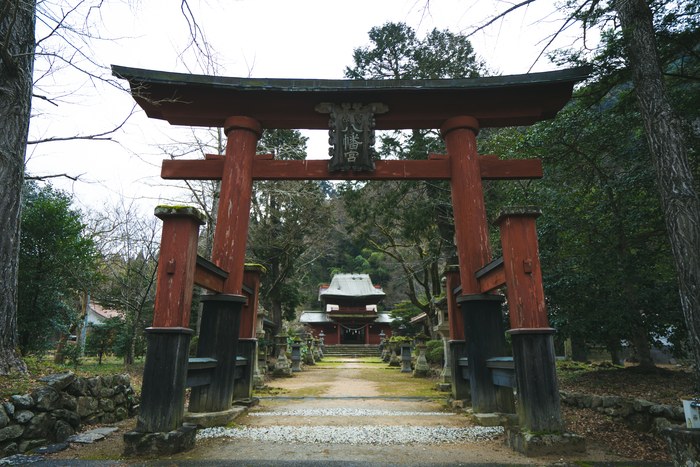 鳥居と本殿