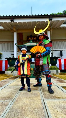 葛城様のお祭りに参加した武将隊