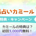 電話占いカミールの初回無料特典やキャンペーンは？お試し体験＆使い方