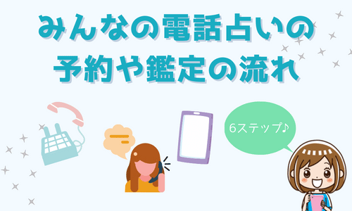 みんなの電話占いの予約や鑑定の流れ