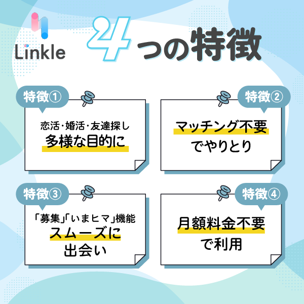 リンクルの4つの特徴