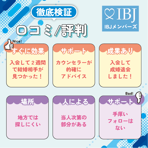 IBJメンバーズの口コミと評判を徹底検証