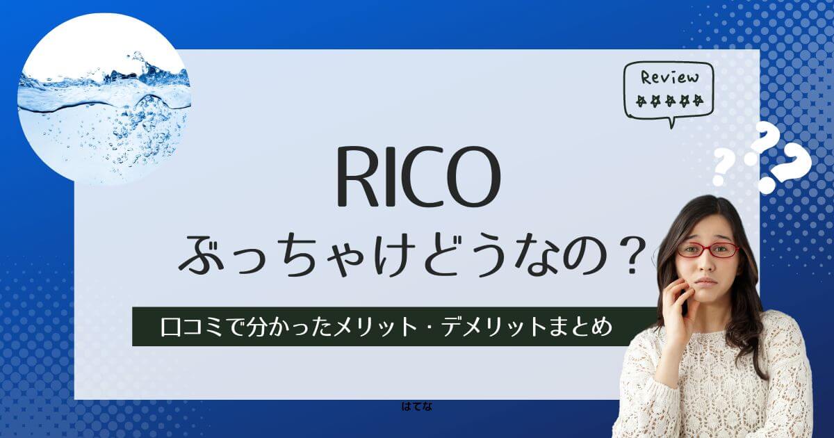 Ricoの口コミ・評判！利用して分かったメリット・デメリット