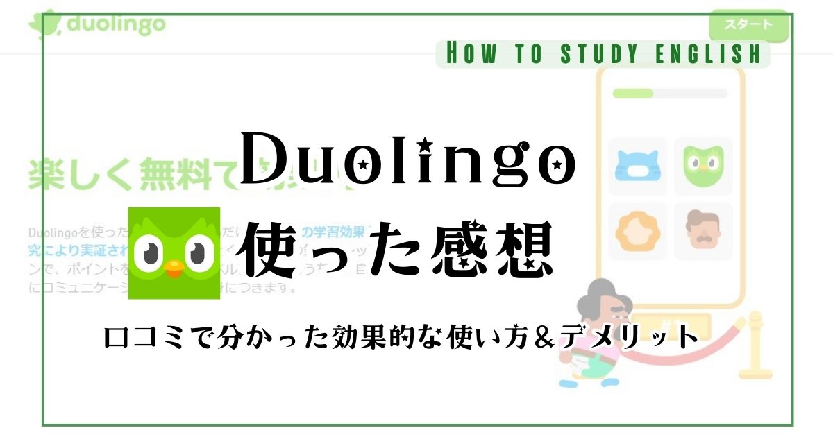Duolingo(英会話アプリ)は簡単すぎて意味ない？口コミ評判で分かったメリットとデメリット