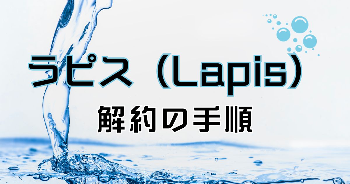 Lapis（ラピス）の解約手順を分かりやすく紹介。やめたい理由やその他おすすめサーバー紹介