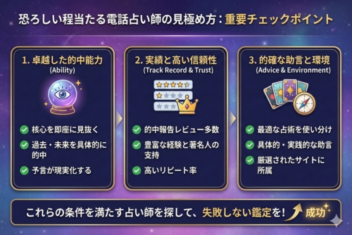 恐ろしい程当たる電話占い師の見極め方