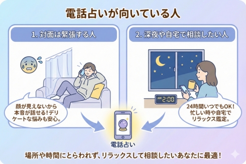 電話占いの利用が向いている人