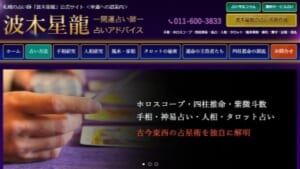 波木星龍 ー開運占い師ー 占いアドバイス