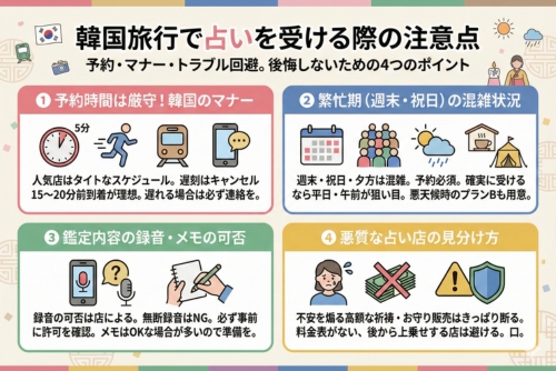 韓国旅行で占いを受ける際の注意点