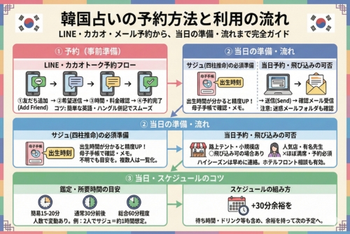 韓国占いの予約方法と利用の流れ